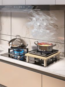 Modern Simplicity Wooden Gas Stove Cover Board Kitchen Countertop Storage Rack Non-Slip Design Eco-Friendly Solid Wood Board