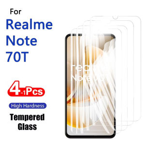 1-4PCS Screen Protector For Realme Note 70T 70 T Tempered Glass Crystal 9H High Aluminum Anti Scratch Case Friendly Fingerprint