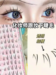 Natural Looking Lower Eyelashes Segmented Comic Style Fake Eyelashes for Makeup Artists to Achieve a Realistic Flawless Look