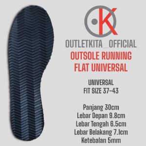 Outsole Running Flat Universal