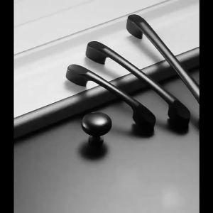 Aluminum Cabinet Handle Black Drawer Handle Door Handle Cabinet Knob Wardrobe Handles