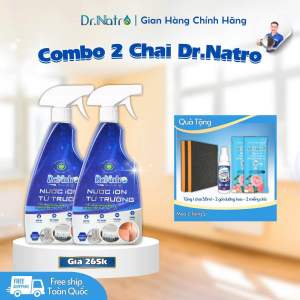 Combo 2 Chai nước tẩy rửa đa năng Dr.Natro 500ml Tẩy Sạch Mọi Vết Bẩn Trên Các Bề Mặt (Tặng 1 chai nhỏ và kèm 2 miếng nhám chà đa năng)