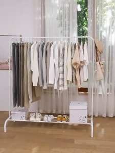 IDEALราวตากผ้า ราวแขวนผ้า รุ่นหนาพิเศษ ราวแขวนเสื้อผ้า Coat Rack ที่แขวนผ้า โครงเหล็ก รับน้ำหนักได้20kg ประกอบง่าย ราวตากผ้ามินิมอล สีดำ 60/105 ซม ราวตากผ้า ราวตากผ้าแขวนเสื้อผ้า - Lazada