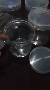 12 Pcs & 6 Pcs Toples Tabung/ Toples Silinder /Toples Plastik / Toples Kue Kering / Toples Nastar UK 600ml