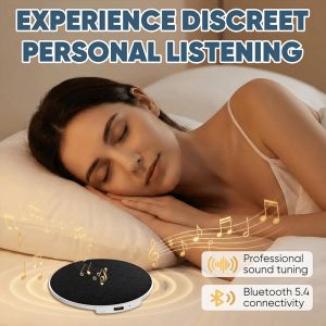Basix | Sleep Headphones Pillow Speaker Bone Conduction Under Pillow Wireless Speaker Auto Shut-Off Timer Ultra-Thin Sleep Aid Device