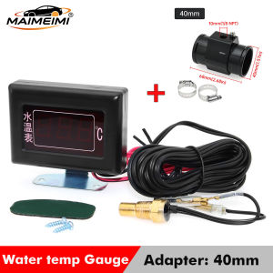 RYSJM | Máy Đo Nhiệt Độ Kỹ Thuật Số LED 0-120 ℃ Cảm Biến Nhiệt Kế Điện Tử Đa Năng 10mm Cho Xe Tải 12V/24V