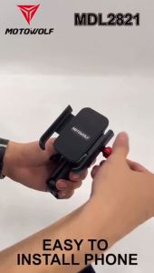 MOTOWOLF Phone Holder Motorcycle Bicycle Handphone Holder Aluminium Foodpanda Grabfood Y15ZR RS15 EX5 MDL2821 / MDL2805B