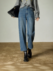Toyouth | Quần Jeans Đùi Dài 9 Phân Dáng Thẳng Phù Hợp Người Bé