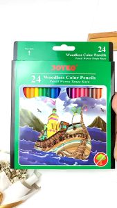 Pensil Warna Joyko CP-104 Panjang / 24 Warna Panjang