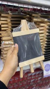Black Board With Wooden Stand | Papan Hitam MENU MESSAGE BLACKBOARD WHITEBOARD TEACHING COFFEE SHOP  COFFEE SHO