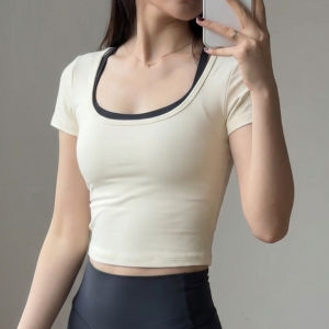 YOYO | Short Sleeve Lightweight Yoga Top for Workout Fitness