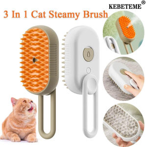 Kebeteme 3 trong 1 ướt át bàn chải cho mèo cưng điện massage vật nuôi phun Chó mèo Lược chải tóc chải lông thú cưng cọ làm đẹp