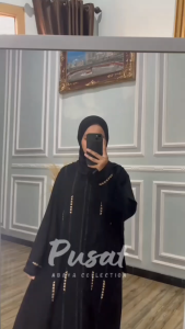 ABAYA BORDIR MAYRA-ABAYA TREND-ABAYA TERBARU-abaya masakini-abaya  segala usia -abaya murah-abaya simple-bisa Cod