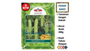 Benih Bibit Biji Sayur Pare RADEN F1 15 Butir dari Cap Panah Merah Biji Tanaman Paria