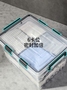 Thickened Plastic Storage Box Large Clothes Storage Box Transparent Sealed Box for Home And Wardrobe Organization by WanYuanHong