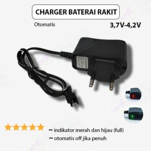 charger baterai RC 3.7V - 4.2V otomatis / charger baterai rakit RC / Charger mobil RC/ carger senter