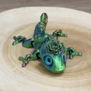 Mô Hình Tắc Kè Hoa In 3D - Cơ Thể Đa Khớp Cử Động Được Với Mắt Chân Thực Đồ Trang Trí Nhà Cửa Hoàn Hảo & Đồ Chơi Giáo Dục Cho Trẻ Em