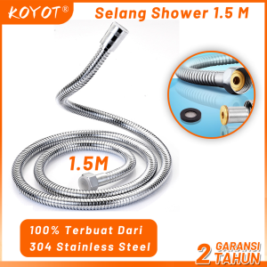 KOYOT Selang Fleksibel Hand Shower 304 Stainless Steel Shower Hose Selang Kamar Mandi 150cm
