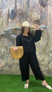 Balicihui One Set Ella Set Panjang Plus Size Jumbo Big Size One Set Wanita