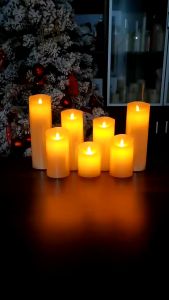 LED Flameless Candle Lamp Plastic Candle Night Lights for Wedding Christmas Halloween Decoration
