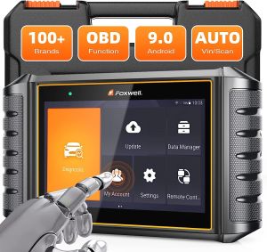 Foxwell nt706 เครื่องสแกนเนอร์ OBD2ตรวจสอบเครื่องยนต์ ABS SRS รองรับเครื่องอ่านรหัส VIN อัตโนมัติและอายุการใช้งาน WiFi อัปเดตฟรี PK FX2000 / CRP123