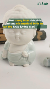 Đế Cắm Nhang Trầm Hương Tượng Phật Gốm Sứ Cao Cấp Dáng Đứng Nằm Thiền 3 Lành Trang Trí Tâm Linh Thờ Cúng Rằm Quà Tết