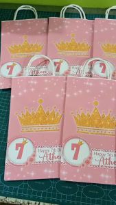 10pcs Crown Princess D1 Theme Customized Lootbags