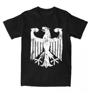 Germany Flag T-Shirt Men German Eagle Y2K Fun Pure Cotton T-Shirts Summer O-Neck Harajuku Short Sleeves Plus Size Loose soft tee