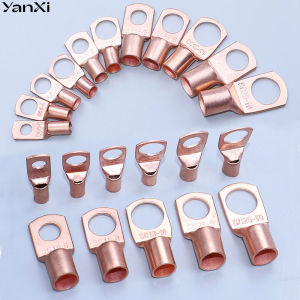 YanXi 5/10PCS SC4 SC6 SC10 SC16 SC25 Copper Lug Ring Wire Connectors Bare Cable Electric Crimp Terminal Connector Kit