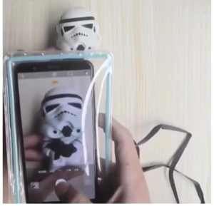 PVC Mobile Phone Waterproof Bag Beach Sports Diving Swimming Dustproof Swimming bag 透明手机防水套