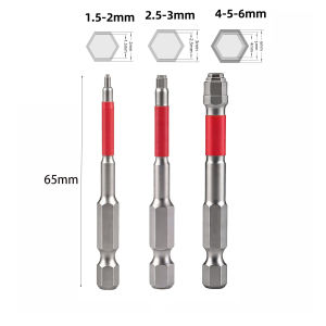 1/3Pcs Strong Magnetic Screwdriver Set 65/100mm Length 6.35mm Hex Shank Electric Screwdriver Bits 1.5mm To 6mm Screwdriver Bit