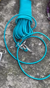 DÂY BẢO HIỂM CẦN CÂU DÂY THỪNG CO GIÃN CÓ MÓC KHÓA CHỐT 2 ĐẦU  ( ĐỒ CÂU TÙNG LÂM )