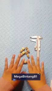 Nozzle Sprayer Kabut Pertanian Kepala Spuyer Semprotan Pertanian Kuningan Lubang 1 Kuningan 5/16\"