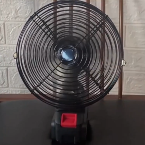 8-Inch Desktop Fan Portable Rechargeable Cordless Electric Cooling Fan Adjustable Angle High Power And Strong Wind Force Silent Function Battery Life Up To Two Days Suitable For Camping Fishing And Home Office Use