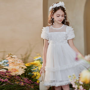 ชุดเดรสผ้าตาข่ายสำหรับเด็กผู้หญิง ชุดเจ้าหญิง ชุดวันเกิด ชุดเดรสผ้าตาข่าย ชุดเดรสฤดูร้อน ชุดเด็กผู้หญิง ชุดเดรสผ้าตาข่าย