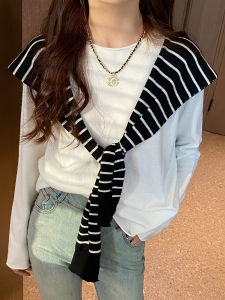 Stylish Base Layer Shirt Womens Knitted Sweater Autumn Winter New Arrival Korean Style Loose Fit Casual Simple Design Long Sleeve