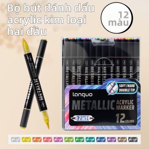 Languo | Bút Dạ Nước Chống Thấm Cho Nghệ Thuật Đôi Đầu