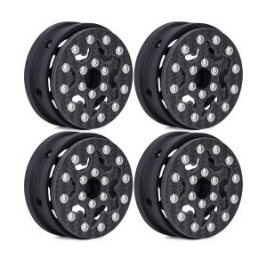 1.9 High Performance Carbon Fiber Beadlock Wheel Rims for 1/10 RC Crawler Car SCX10 Capra TRX4 VS4-10 H10 OPTIC DIY