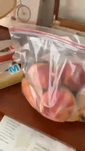 Satu Keluarga Kantong Plastik Ziplock Kulkas Double Lock Reusable C1150 Plastik Makanan BPA FREE