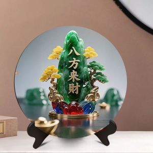 NIANXU | Lucky Wealth Attracting Gourd Decor for Home玄关摆台八方来财好客厅旺宅摆件家用装饰画桌面 -> Lucky Wealth Attracting Gourd Decor for Home