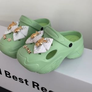 SUN0830-5GO รองเท้าหัวโตผู้หญิง ส้นสูง7-8 ซม รองเท้าผู้หญิงรัดส้น งานEVA แตะพื้นสูง แข็งแรง