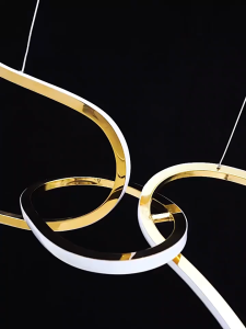 Modern Gold Ring Ceiling Chandelier Living Room Hanging Lamp Home Decoration Dining Table Light Lustre Fixture Lighting Lamps