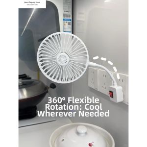 XIXIANGZI | Kitchen Multi-socket Wall-mountable Universal Direction Adjustable Fan