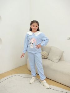 Bộ nỉ bé gái BIGFOX MISS MEOW size đại quần áo dài tay thu đông cho trẻ em style Hàn Quốc cỡ 3711 tuổi 20kg 40kg 1968
