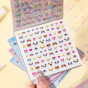 Mini Deco Sticker Book Cute Cartoon Nail Art Stickers Hand Nail Decorations Small Patterns Beauty Paper Crafts Supplies