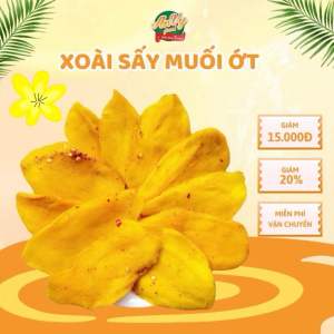 Xoài Sấy Muối Ớt Siêu Ngon 400g/2 túi Hàng Đặc Biệt Dẻo Thơm