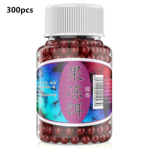 Jelly Lure 300PCS Granular Fish Food Aquatic Feed Carp Pesca Attractant Flavor Elastic Pill Nutrition Egg Fishy Aroma Soft Bait