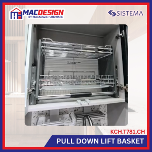 KUCHEN PULL DOWN DISH RACK KITCHEN PULL OUT RAACK  T781 CHROME