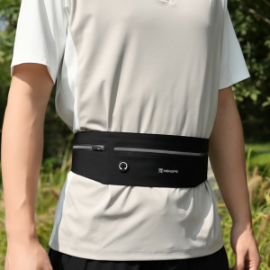 MENSPE Sports Waist Pack Bag Pouches Waist Belts Bag Cross Body Bag Chest Bag Adjustable Running Pouch Waterproof Crossbody Bag Money Phone Waist Fanny Pack Jogging Belt Fanny Pack With Reflective Strip for Workouts Sports Outdoor