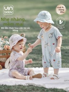UIN BABY | Cool Bamboo Cotton Short Sleeve Baby Romper